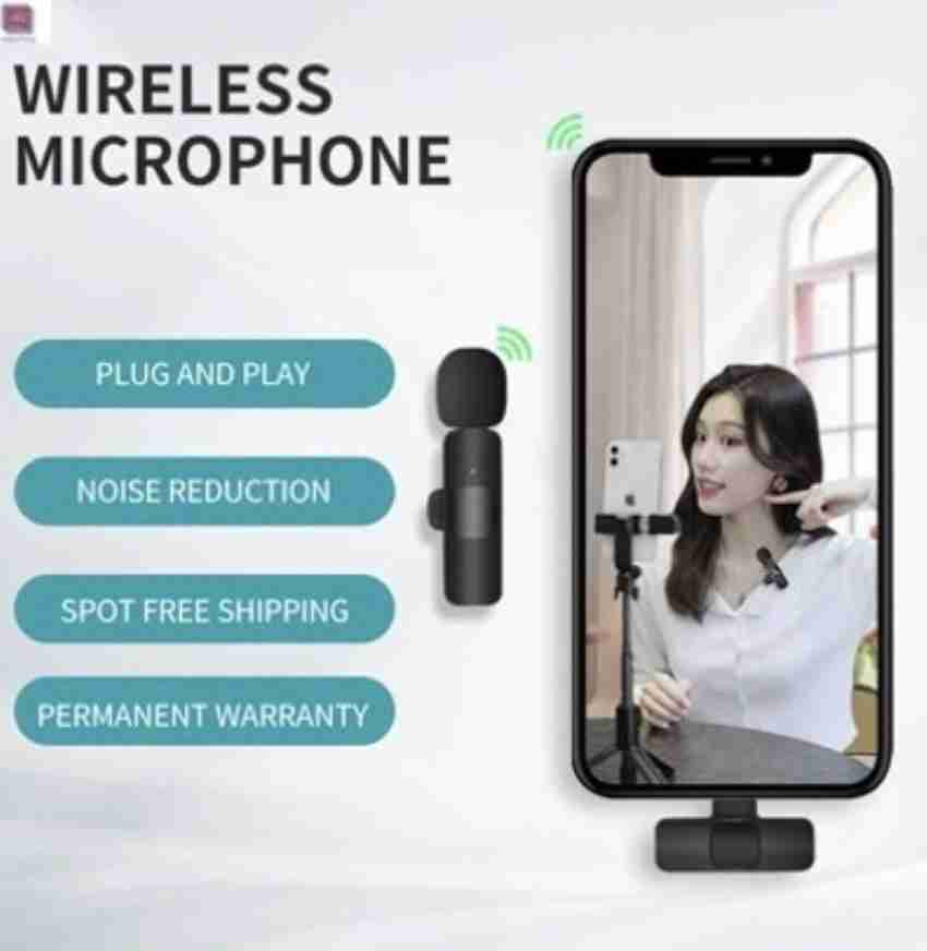 Qhot Wireless Microphones for iPhone iPad,[Lightning], Clip on