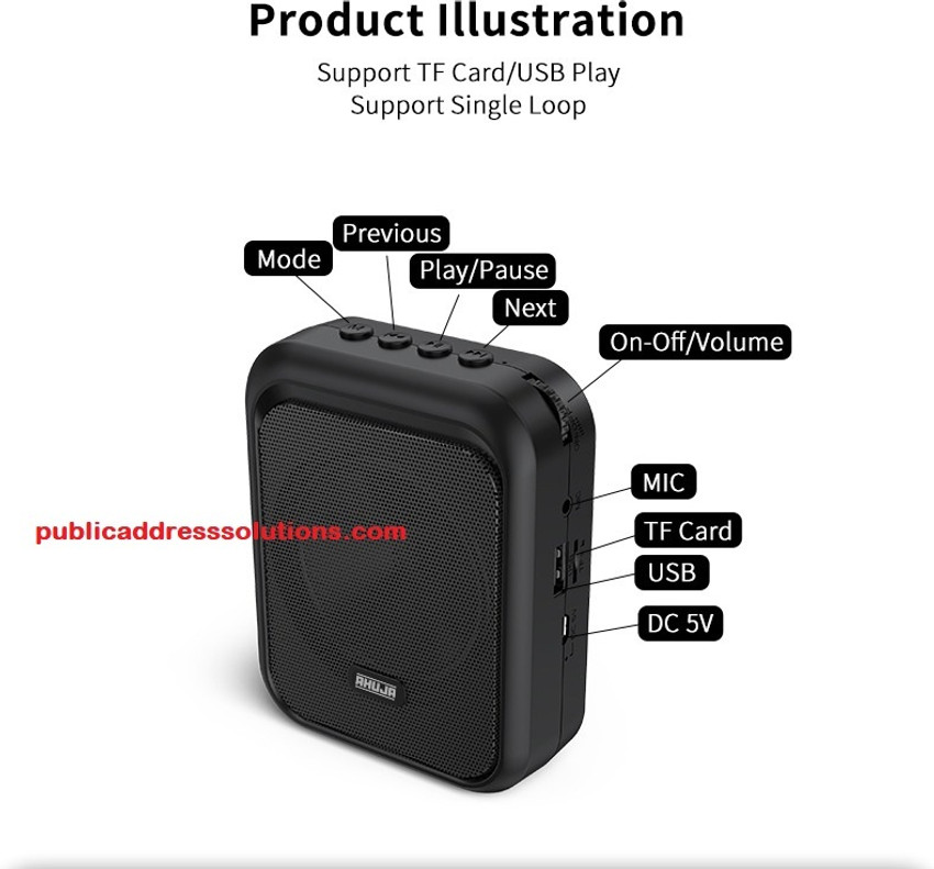 Ahuja voice amplifier for teachers top