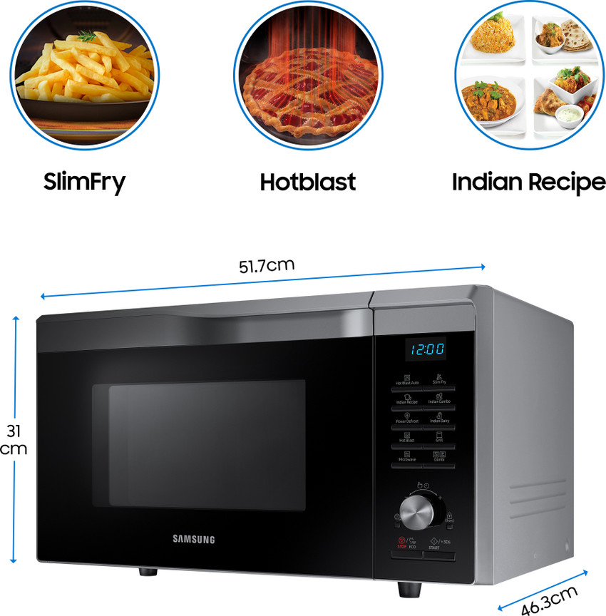 Flipkart SAMSUNG 28 L Hotblast Slim Fry Multi Spit Curd Making A Perfect Gift With 10 Yr Warranty Convection Microwave Oven Convection