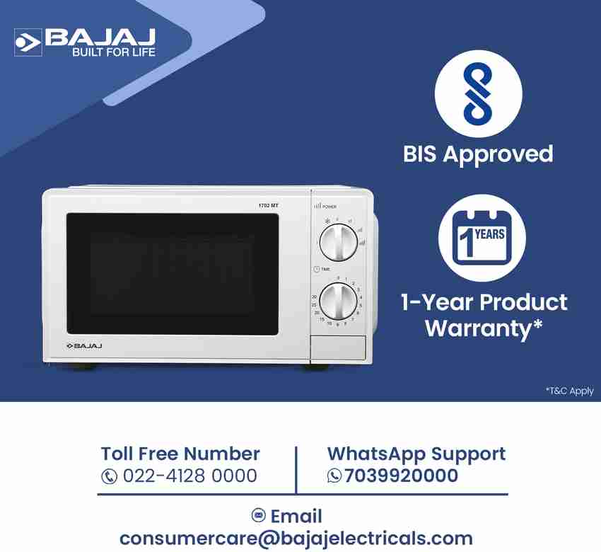 Flipkart BAJAJ 17 L Solo Microwave Oven Solo