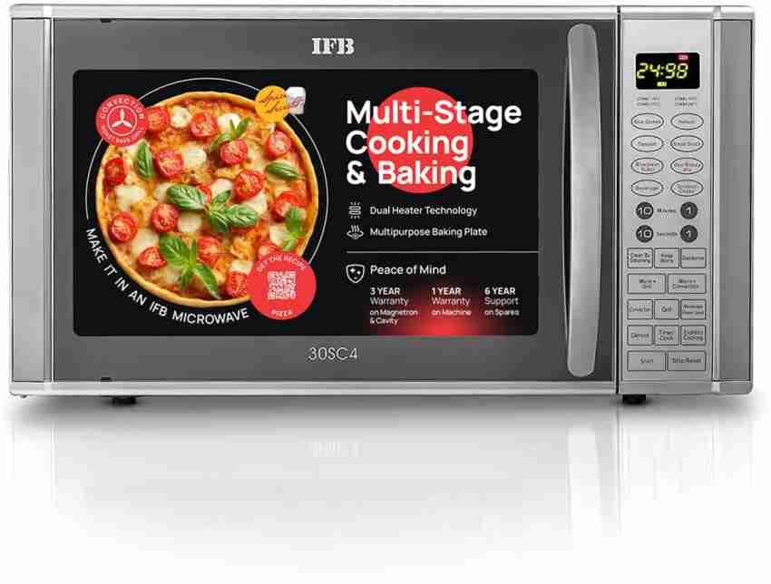 ifb 30 l metallic silver convection microwave oven