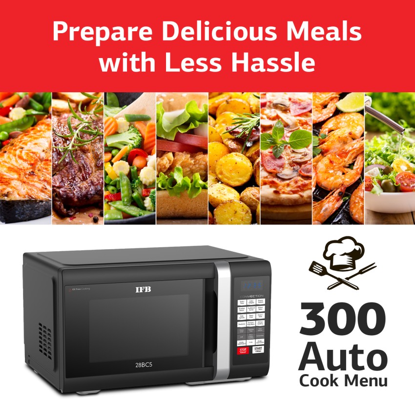 Buy IFB 23BC4 23 litres Convection Microwave Oven, 71 Auto Menu, Quick  Start: Express Cooking, Black - Floral Design Online at Best Prices in  India - JioMart.