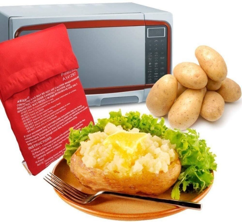 Buy 2 Pack Potato Pocket Microwave Potato Pouch - Reusable Kitchen  Insulated Accessory Bag Steams Perfect Potatoes, Yams, Corn Online at Low  Prices in India - Amazon.in