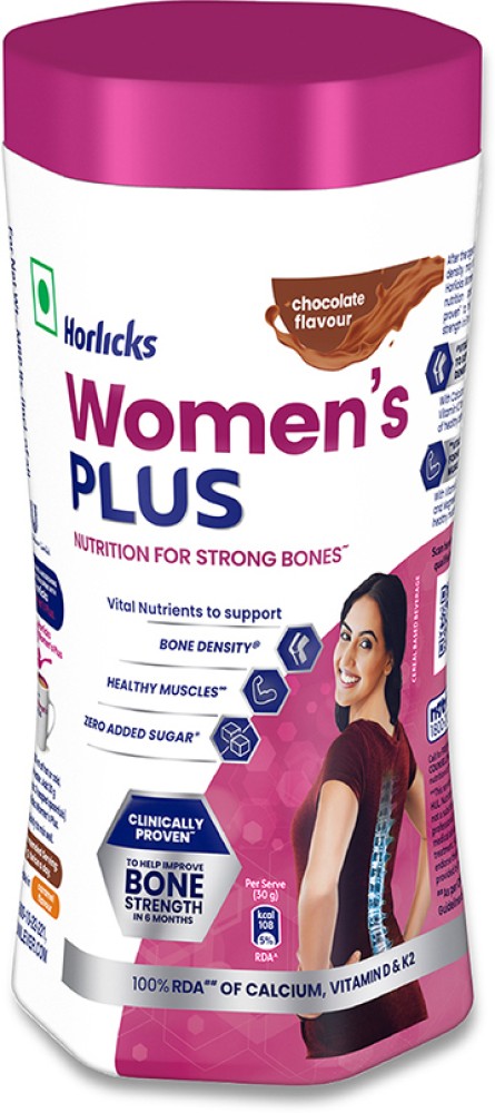 Horlicks Women's Plus Chocolate Flavor Nutrients for Strong Bones 400g 