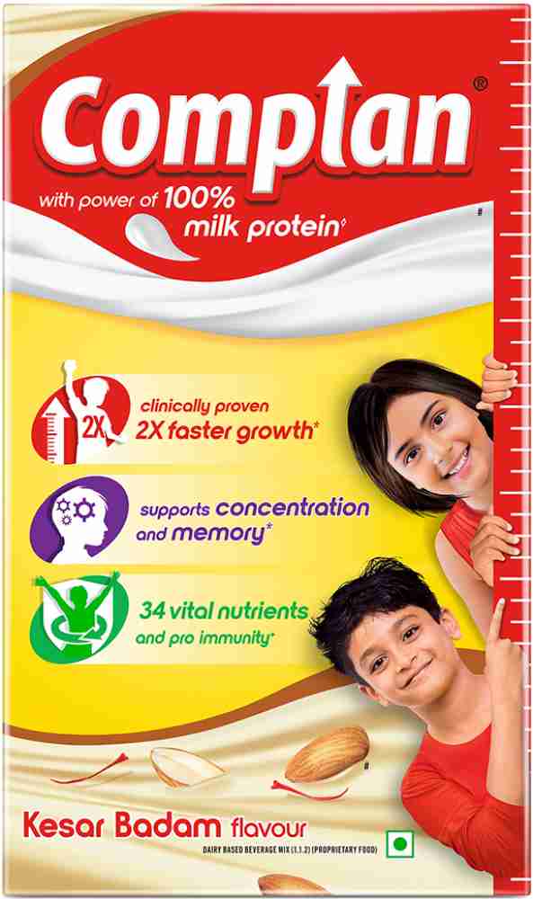 COMPLAN Nutrition Drink Powder for Children Kesar Badam Flavour