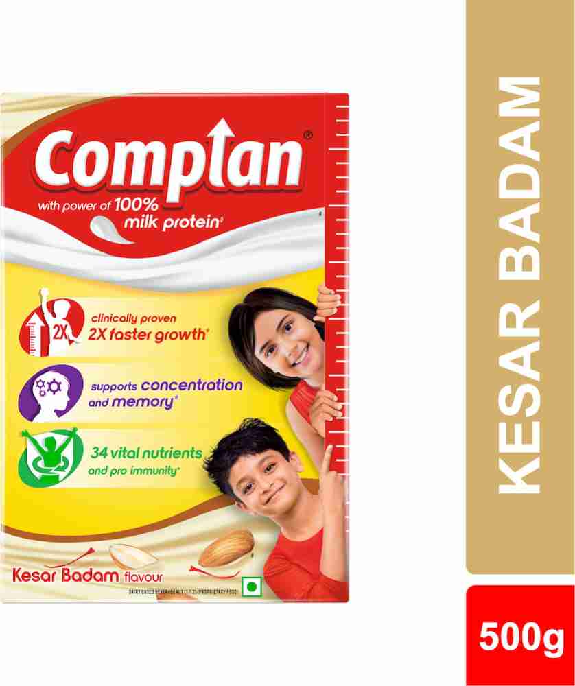 COMPLAN Nutrition Drink Powder for Children Kesar Badam Flavour