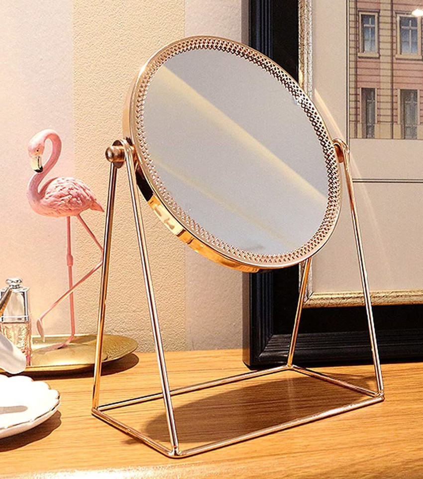 Round vanity mirror hot sale on stand