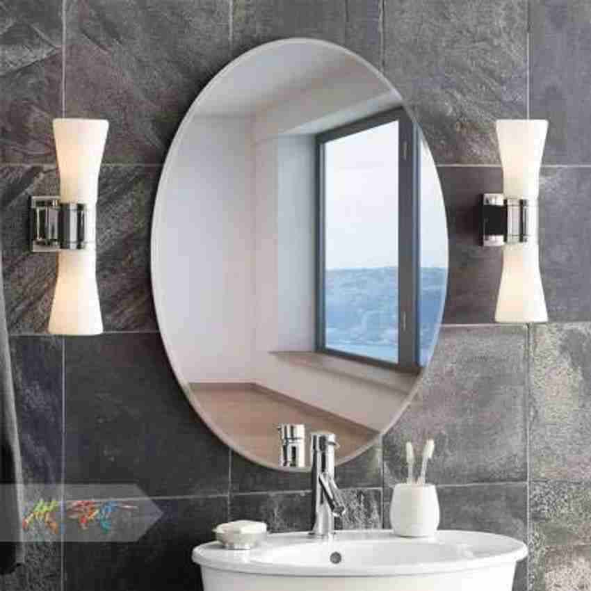 PRINCE ART 18x24 Inch Wall Decor Plain Mirror Glass for Home