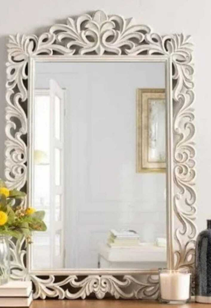 Carved shop wooden mirror