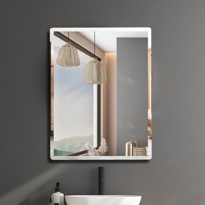 Frameless wall mirror online