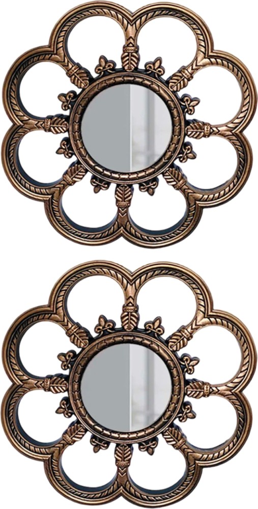 Small Wall Mirrors Decorative Living Room Set of 3 | Gold Round Mirrors for  Wall Decor Bedroom | Circle Mirror Wall Decor | Decorative Mirrors Home