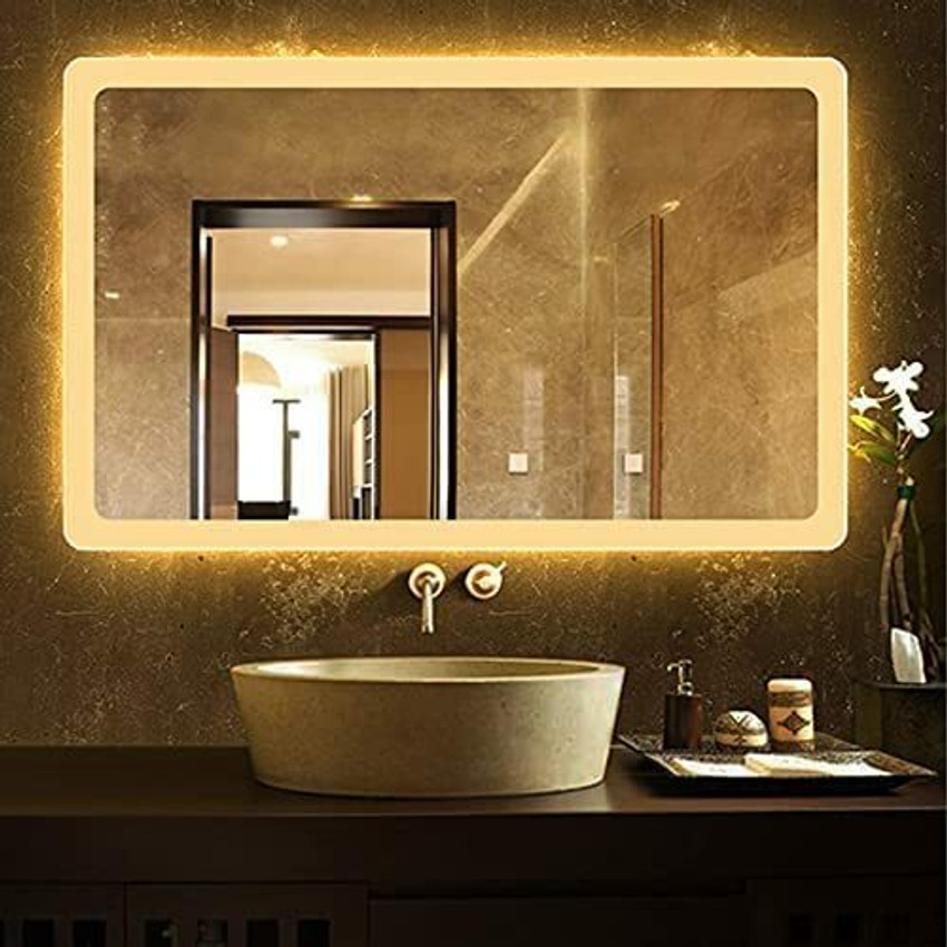 Mirror glass led light outlet