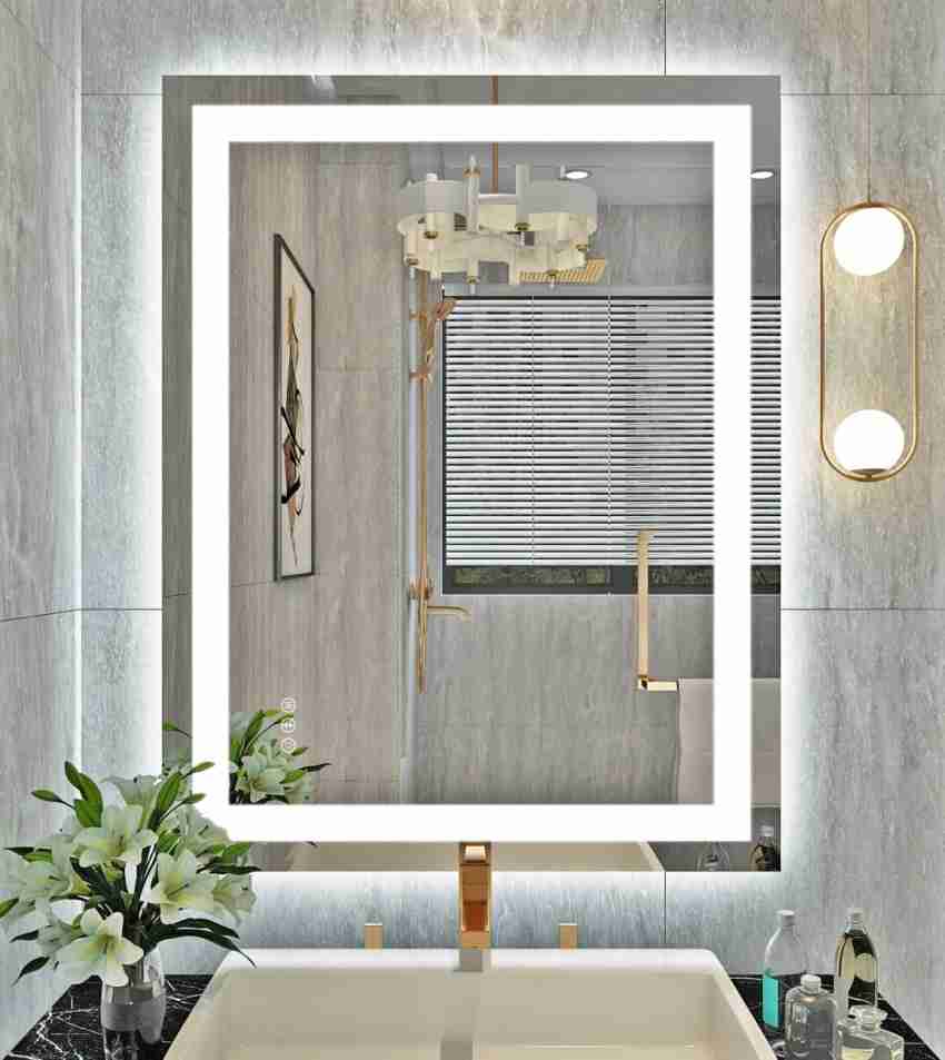 Khushi Decors Led Mirror with Light Bathroom Wall Decor Makeup