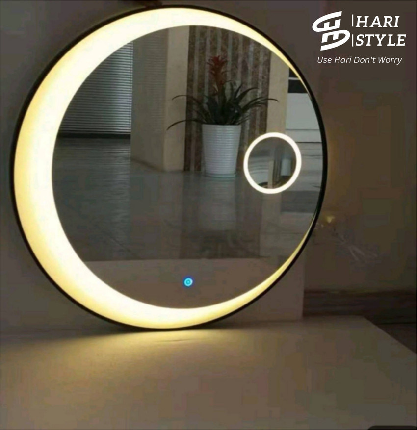 Led shop moon mirror