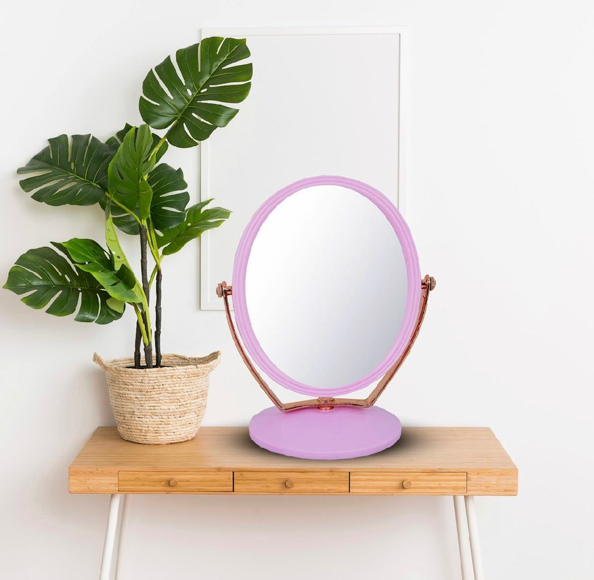 GOOD THINGS Cute Vanity Mirror with Plastic Stand Cute Rotatable
