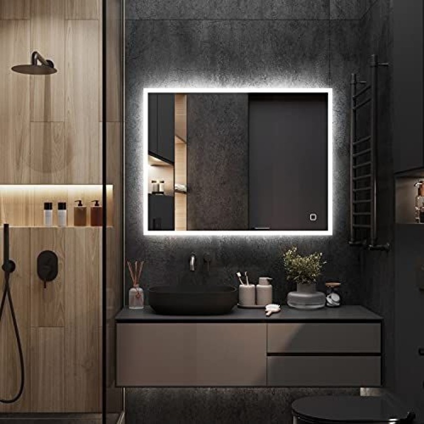VKledmirror 24 x 24 LED Mirror with Touch Sensor for Bathroom/Wash  Basin/Makeup/ Lighted Mirror Price in India - Buy VKledmirror 24 x 24 LED  Mirror with Touch Sensor for Bathroom/Wash Basin/Makeup/ Lighted