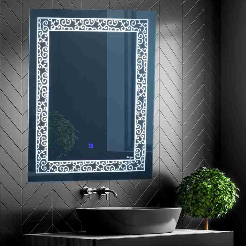 Mirror with light border on sale