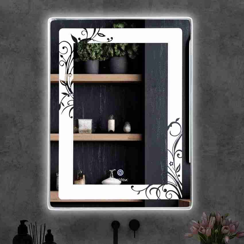 Plantex Designer LED Mirror Glass with Sensor 3 Tone White Natural Warm Light 18x24 Lighted Mirror Price in India Buy Plantex Designer LED Mirror Glass with Sensor 3 Tone White Natural Warm Light 18x2...