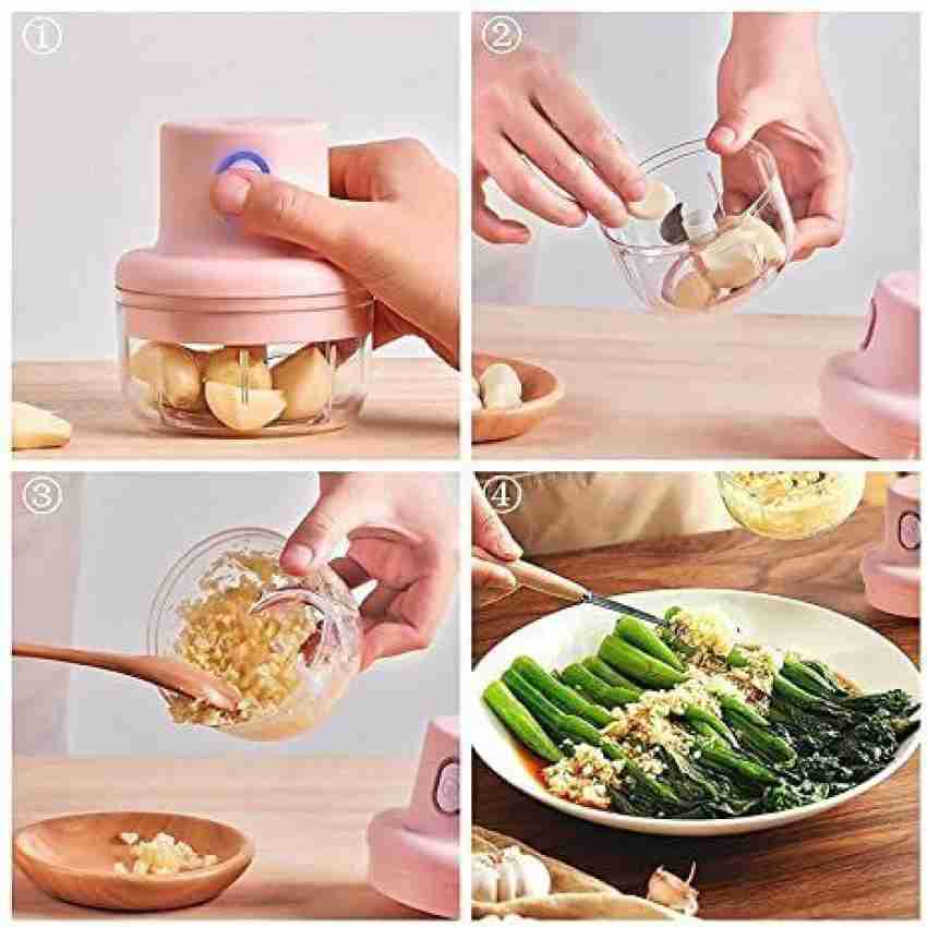 1PC 250ml Electric Garlic Chopper USB Rechargeable Meat Grinder