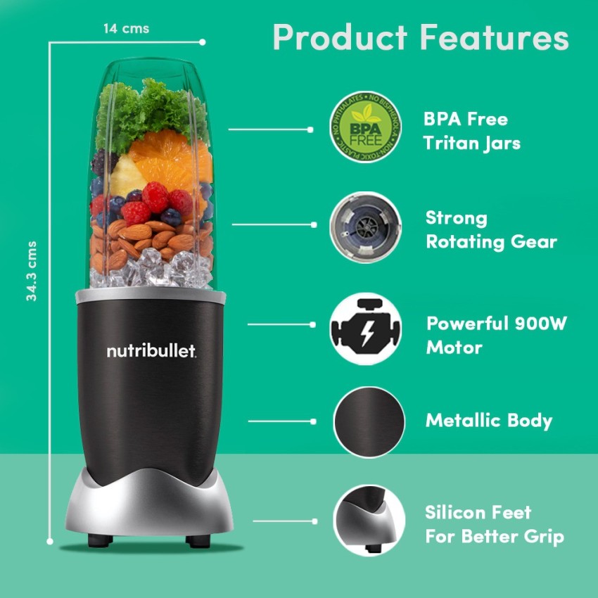 NutriBullet Pro 900 Blender / Mixer/ Smoothie Maker – Nutribullet India