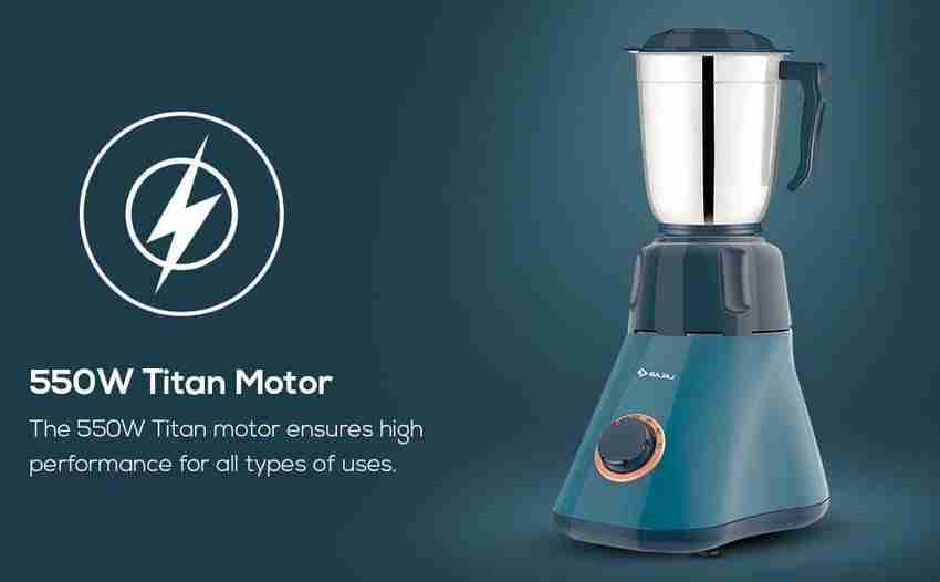 BAJAJ Splendora Mixer grinder 550 Mixer Grinder 3 Jars Blue