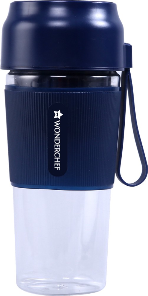 Wonderchef Nutri-Cup Portable Blender, USB Charging, Smoothie Maker, SS  Blades, Battery Operated Rechargeable Blender, 300ml, Compact Size