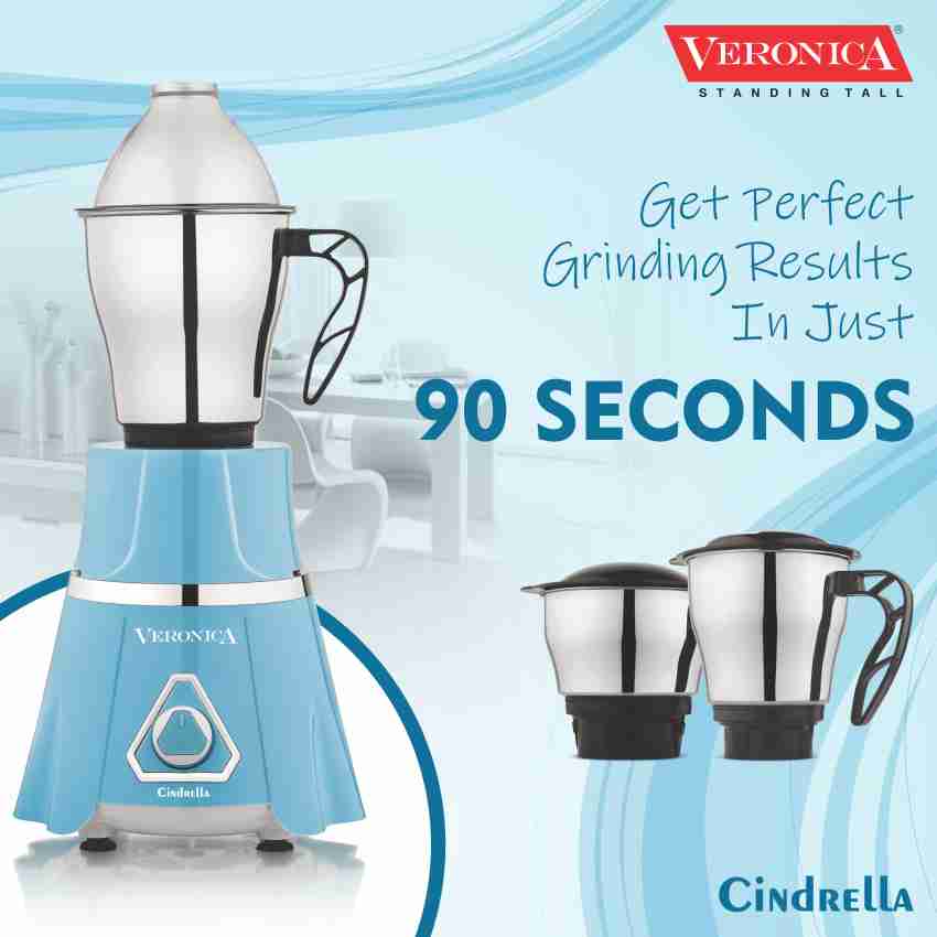 Veronica Optimus Heavy 1000-Watt Mixer Grinder with 3 Jars