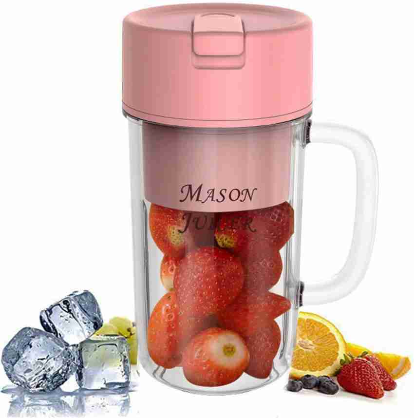 One 3.7v Mini Portable Blender With Straw, Usb Rechargeable Juicer