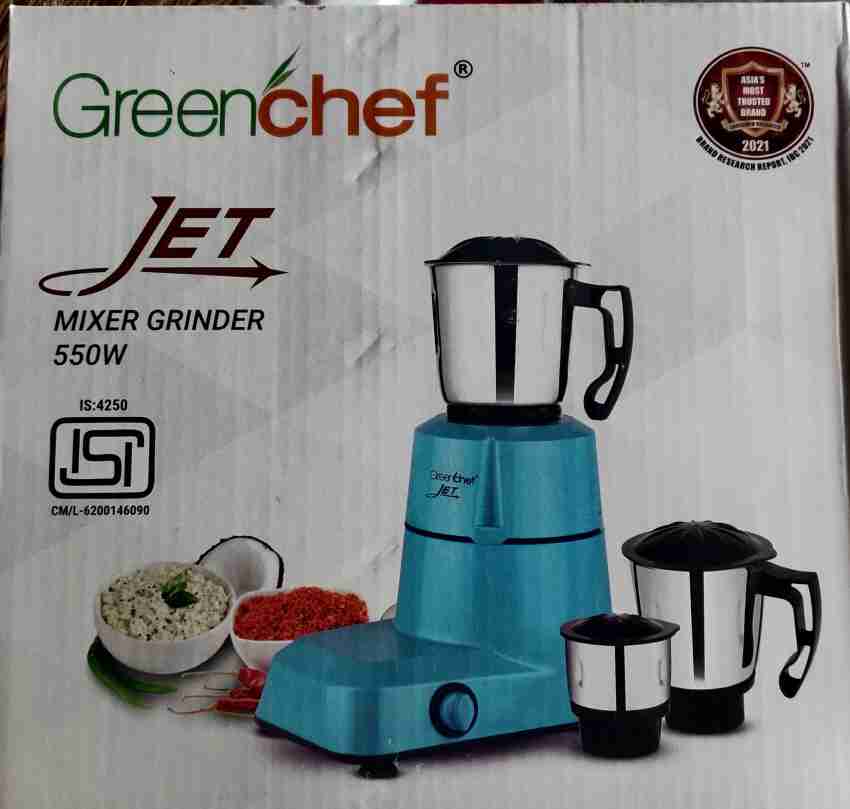 Greenchef JawaBlack 600 Mixer Grinder (3 Jars, Black) Price in India - Buy  Greenchef JawaBlack 600 Mixer Grinder (3 Jars, Black) Online at