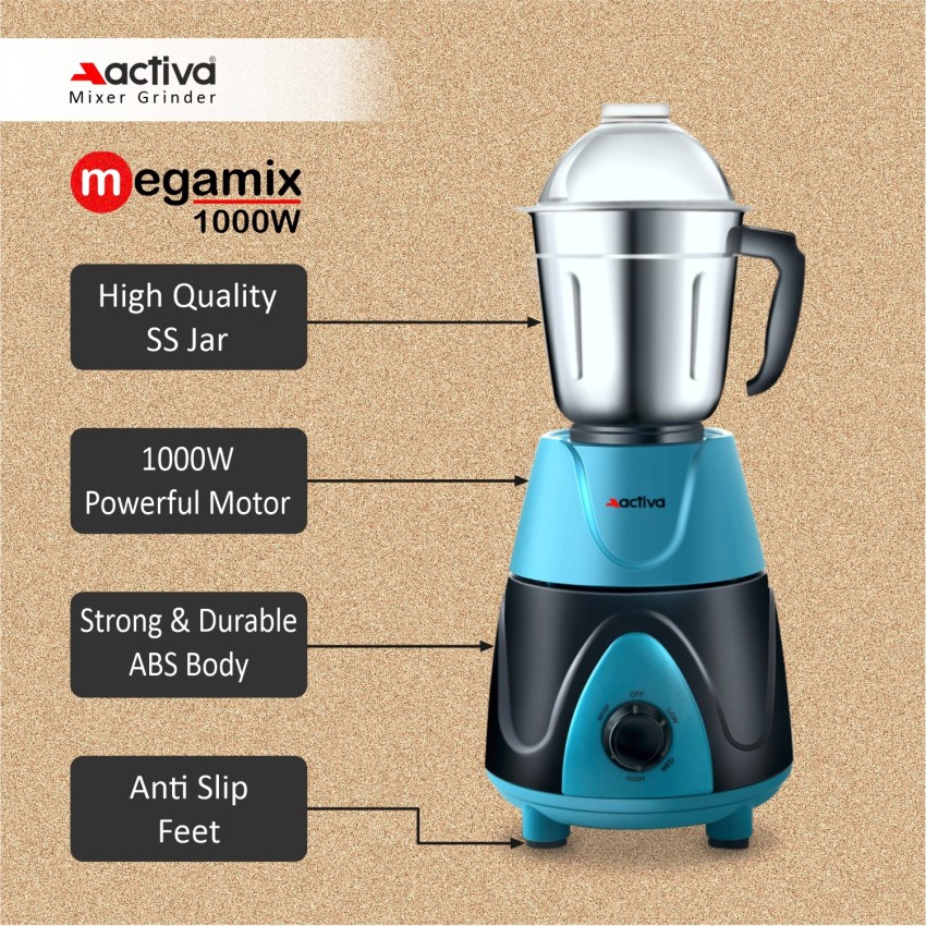 Longway Orion 900W Electric Juicer Machine Mixer Grinder with 4 Jars