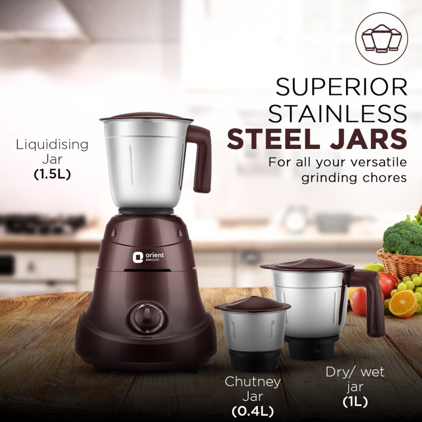 ORIENT Power Mixer 750 W Mixer Grinder Price in India Buy ORIENT Power Mixer 750 W Mixer Grinder Online at Flipkart