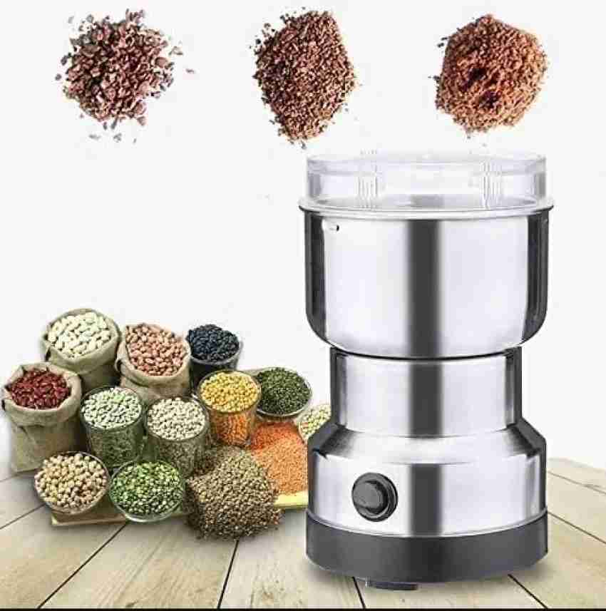 Electric Coffee Bean Grinder Seed Spice Crusher Nut Mill Blender Stainless Steel