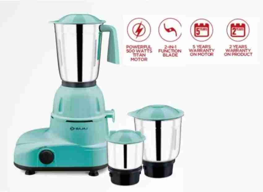 Bajaj glory mixer grinder deals 500 watts price