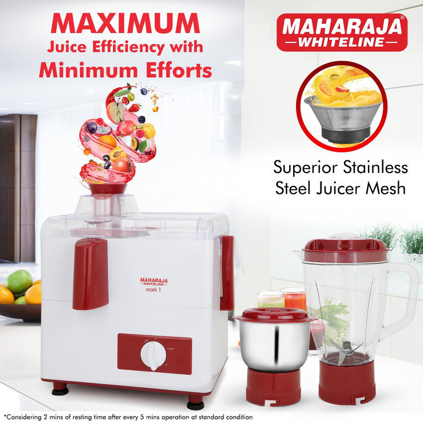 MAHARAJA WHITELINE by MAHARAJA WHITELINE 450 W Juicer Mixer Grinder Price in India Buy MAHARAJA WHITELINE by MAHARAJA WHITELINE 450 W Juicer Mixer Grinder Online at Flipkart
