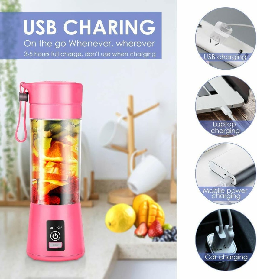 Portable Electric USB Juice Maker Juicer Bottle Blender Grinder Mixer