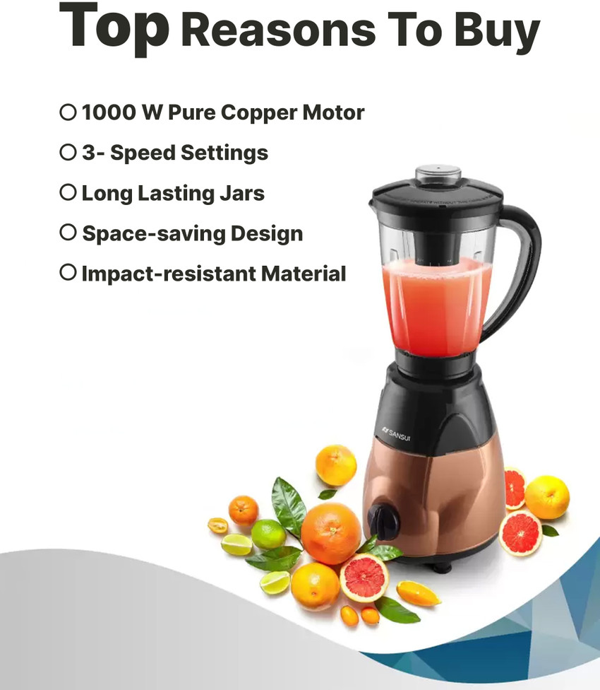 Sansui ProHome 1000 W Juicer Mixer Grinder