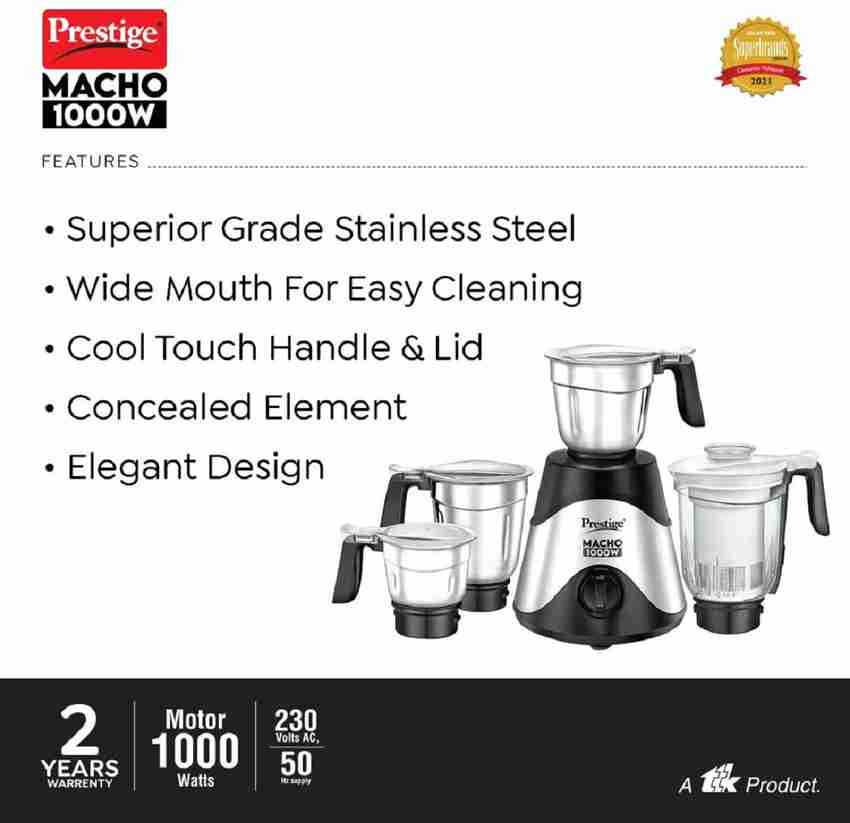 Prestige Pure Copper Winding Motor Macho 1000 Juicer Mixer