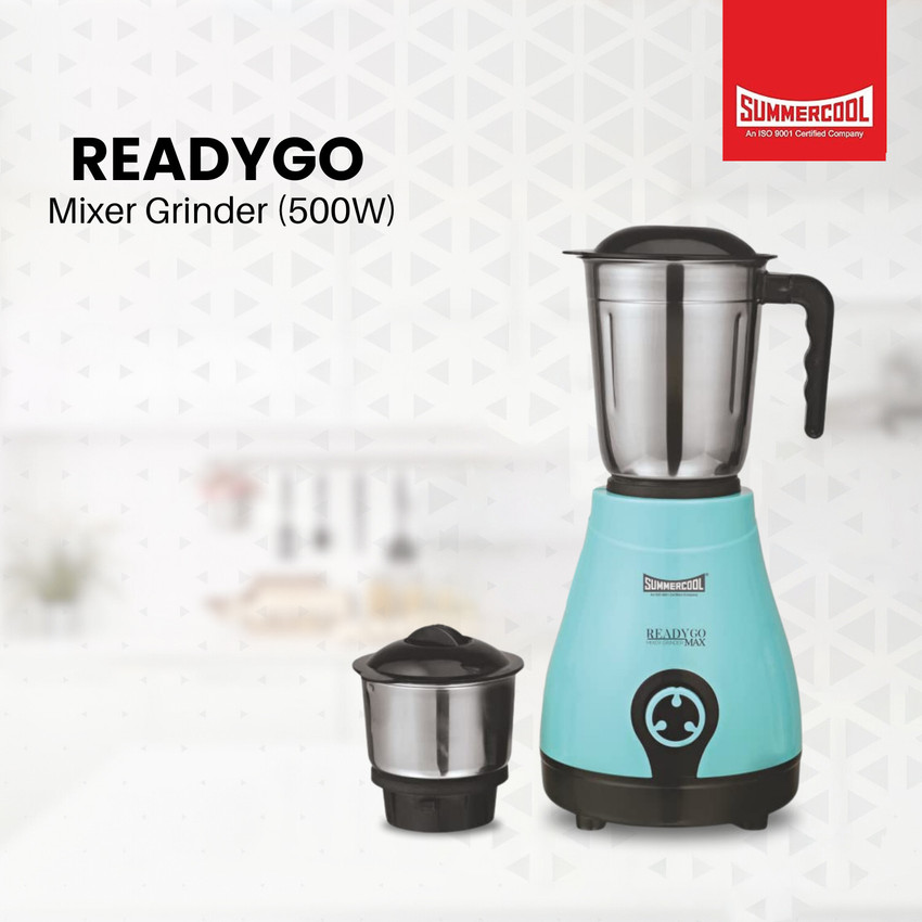 Summercool Ready Go Max 500 W Mixer Grinder Price in India Buy Summercool Ready Go Max 500 W Mixer Grinder Online at Flipkart