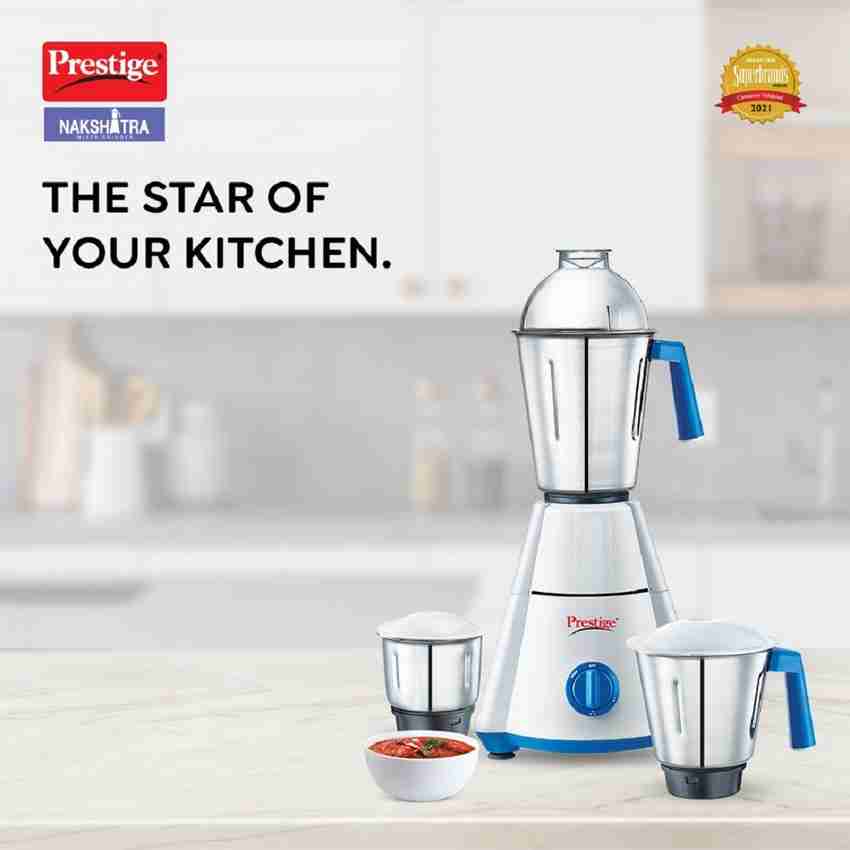 Prestige NAKSHATRA 550 W Mixer Grinder Price in India Buy Prestige NAKSHATRA 550 W Mixer Grinder Online at Flipkart