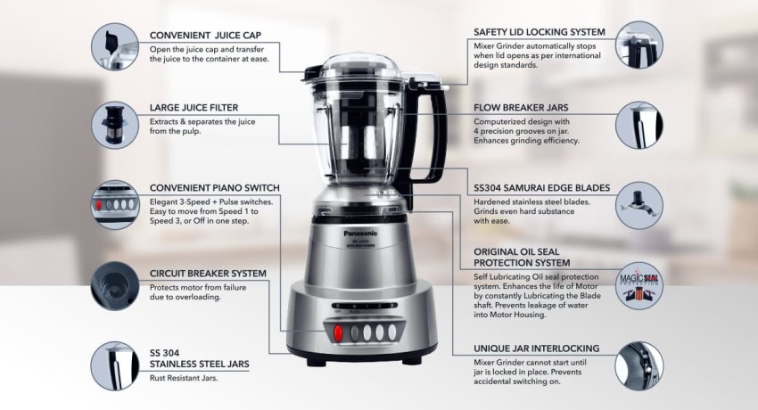 Panasonic Heavy Duty Meat Grinder with Circuit Breaker