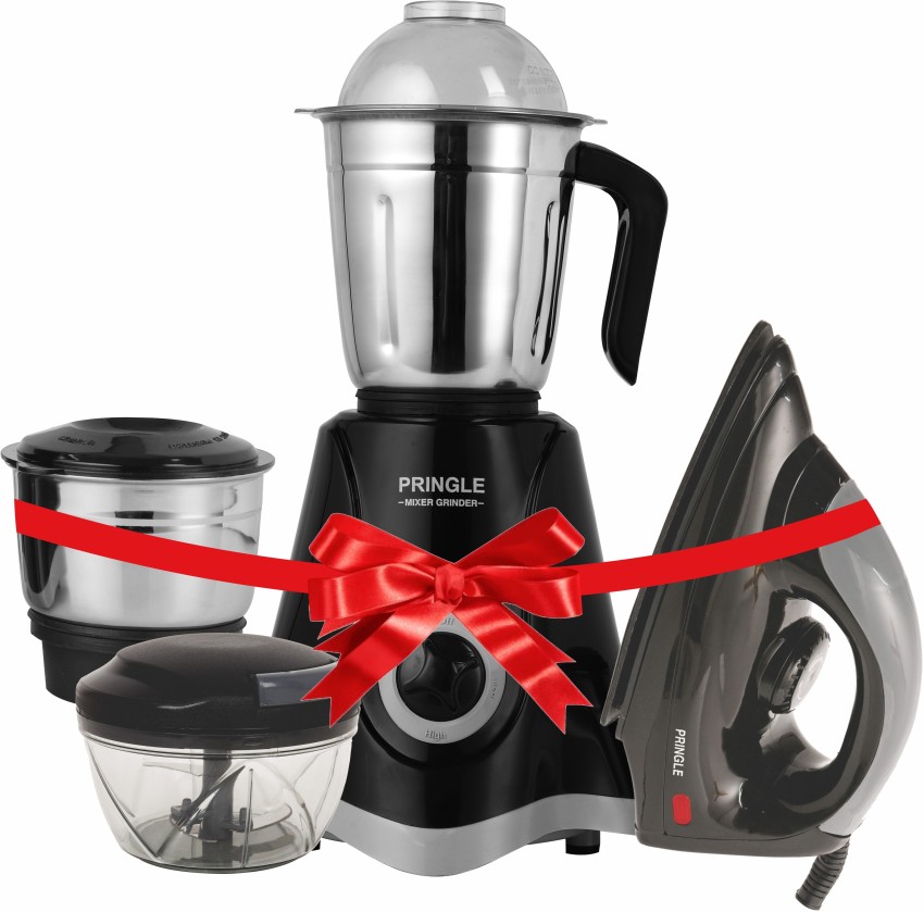 Pringle 2 Jar Mixer Grinder, 500W Powerful Motor