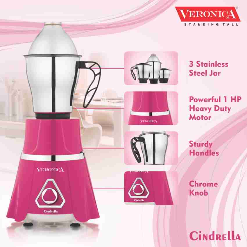 Veronica Optimus Heavy 1000-Watt Mixer Grinder with 3 Jars