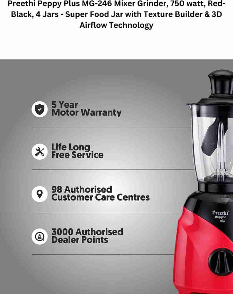 Preethi peppy store mixer grinder