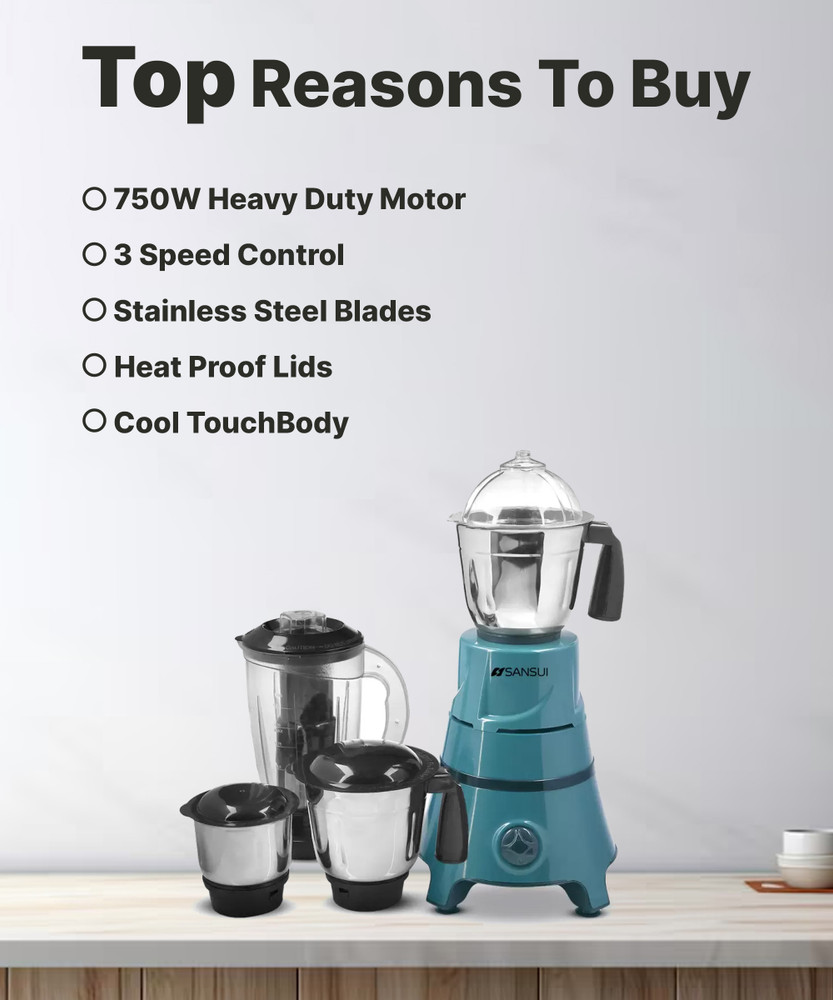 Sansui mixer grinder 750 watts discount