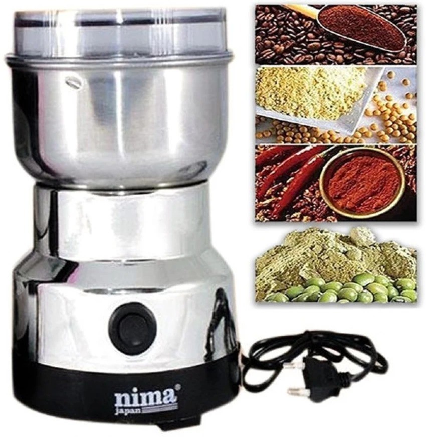 PRT Electric Stainless Steel Spice Grinder Nima 1 150 Mixer Grinder nima  Japan Multi function Small Food Grinder 150 Mixer Grinder (1 Jar, White)  Price in India - Buy PRT Electric Stainless