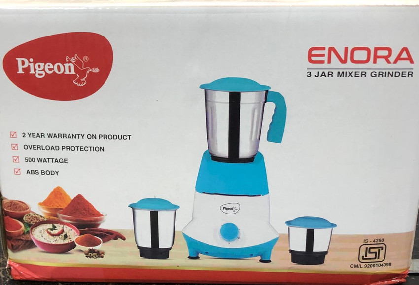 Pigeon MIXER GRINDER 500 W Mixer Grinder Price in India Buy Pigeon MIXER GRINDER 500 W Mixer Grinder Online at Flipkart