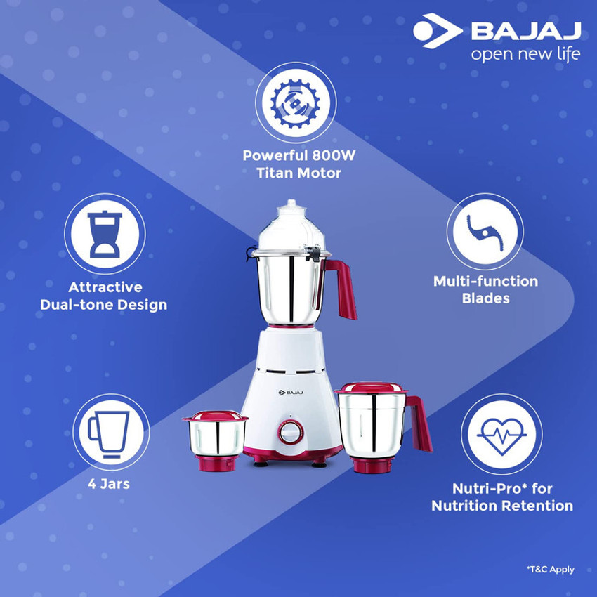 Bajaj 4701 best sale mixer grinder