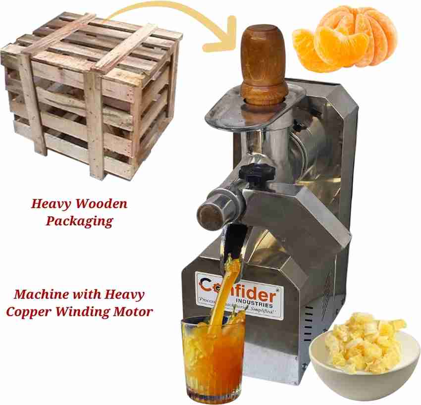 Confider 30 kg hr 375 Watt Best For Santra Mosambi etc. Juice Continuous 350 W Juicer Price in India Buy Confider 30 kg hr 375 Watt Best For