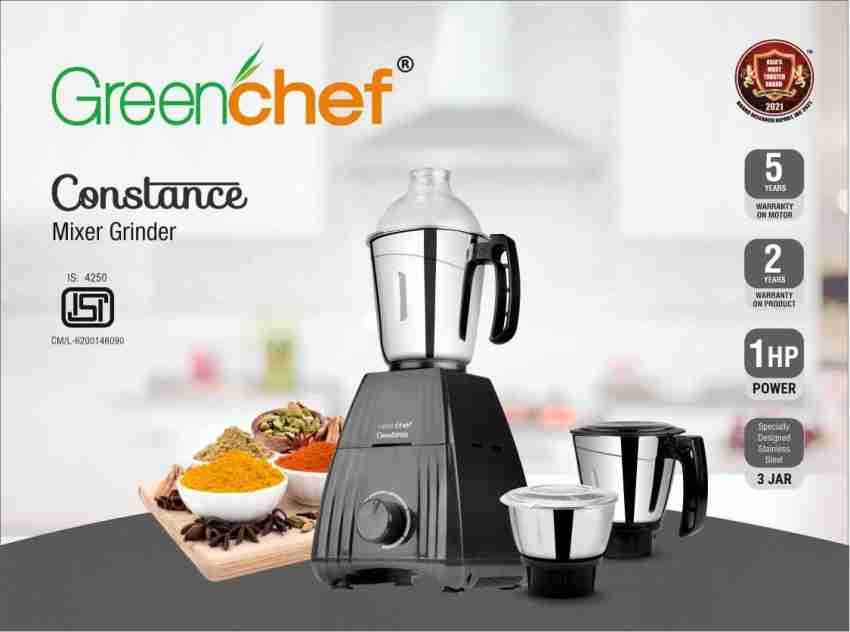 Greenchef JawaBlack 600 Mixer Grinder (3 Jars, Black) Price in India - Buy  Greenchef JawaBlack 600 Mixer Grinder (3 Jars, Black) Online at