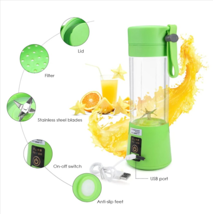 Shivarth Protable Mini Juicer Machine Grinder Mixer USB Rechargeble Blender  Hand DM- 888 Rechargeable Mini Juicer Blender Maker 4 Blade Portable 1  Juicer (1 Jar, Blue) Price in India - Buy Shivarth